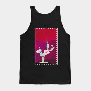 Cactus in a pink desert Tank Top